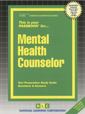 cover image of Mental Health Counselor
